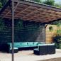Preview: ARDEBO.de - 9-tlg. Garten-Lounge-Set mit Kissen Poly Rattan Schwarz