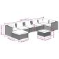 Preview: 8-tlg. Garten-Lounge-Set mit Kissen Poly Rattan Schwarz