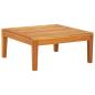 Preview: 5-tlg. Garten-Lounge-Set mit Dunkelgrauen Kissen Akazienholz