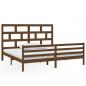Preview: Massivholzbett Honigbraun Kiefer 200x200 cm