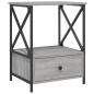 Preview: Nachttische 2 Stk. Grau Sonoma 50x41x65 cm Holzwerkstoff