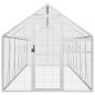 Preview: Voliere Silbern 1,79x6x1,85 m Aluminium