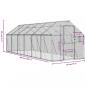 Preview: Voliere Silbern 1,79x6x1,85 m Aluminium