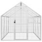 Preview: Voliere Silbern 1,79x3x1,85 m Aluminium