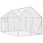 Preview: Voliere Silbern 1,79x3x1,85 m Aluminium