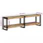 Preview: TV-Schrank 140x30x40 cm Massives Altholz