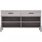 Preview: Schuhbank Grau Sonoma 102x35x55 cm Holzwerkstoff