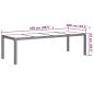 Preview: 9-tlg. Garten-Essgruppe mit Kissen Poly Rattan Beige