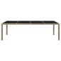 Preview: 9-tlg. Garten-Essgruppe mit Kissen Poly Rattan Beige