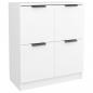 Preview: Sideboards 2 Stk. Weiß 60x30x70 cm Holzwerkstoff