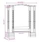 Preview: Garten-Pergola mit Bank & Pflanzkübeln Kiefernholz Imprägniert