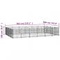 Preview: Outdoor-Hundezwinger Stahl 22,58 m²