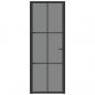Preview: Innentür 76x201,5 cm Schwarz ESG-Glas und Aluminium
