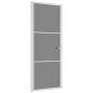 Preview: Innentür 83x201,5 cm Weiß ESG-Glas und Aluminium