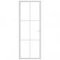 Preview: Innentür 76x201,5 cm Weiß ESG-Glas und Aluminium