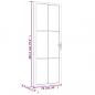 Preview: Innentür 76x201,5 cm Weiß ESG-Glas und Aluminium