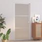 Preview: ARDEBO.de - Innentür 93x201,5 cm Weiß Mattglas und Aluminium