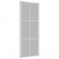 Preview: Innentür 83x201,5 cm Weiß Mattglas und Aluminium