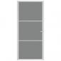 Preview: Innentür 93x201,5 cm Weiß ESG-Glas und Aluminium