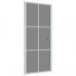 Preview: Innentür 93x201,5 cm Weiß ESG-Glas und Aluminium