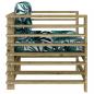 Preview: Gartenstühle mit Kissen 2 Stk. Kiefernholz Imprägniert