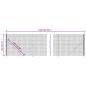 Preview: Maschendrahtzaun mit Bodenflansch Anthrazit 1,4x25 m