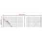 Preview: Maschendrahtzaun mit Bodenflansch Anthrazit 1,6x25 m