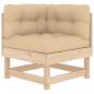 Preview: Ecksofas mit Kissen 2 Stk. Massivholz Kiefer