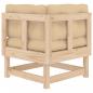 Preview: Ecksofas mit Kissen 2 Stk. Massivholz Kiefer