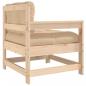 Preview: Gartenstuhl mit Kissen Massivholz Kiefer