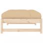 Preview: Gartenhocker 120x80 cm Massivholz Kiefer