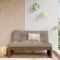 Preview: ARDEBO.de - Mittelsofa Honigbraun 120x80 cm Massivholz Kiefer