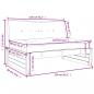 Preview: Mittelsofa 120x80 cm Massivholz Douglasie