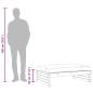 Preview: Gartenhocker Grau 120x80 cm Massivholz Kiefer