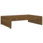Preview: Gartenhocker Honigbraun 120x80 cm Massivholz Kiefer