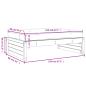 Preview: Gartenhocker 120x80 cm Massivholz Douglasie