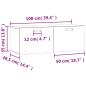 Preview: Wandschrank Weiß 100x36,5x35 cm Holzwerkstoff