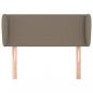 Preview: Kopfteil mit Ohren Taupe 93x23x78/88 cm Stoff