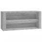 Preview: Schuhregal Grau Sonoma 100x35x45 cm Holzwerkstoff