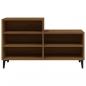 Preview: Schuhregal Braun Eichen-Optik 102x36x60 cm Holzwerkstoff