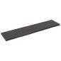 Preview: ARDEBO.de - Wandregal Dunkelbraun 220x50x(2-6)cm Massivholz Eiche Behandelt