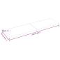 Preview: Wandregal Dunkelbraun 220x60x(2-4)cm Massivholz Eiche Behandelt