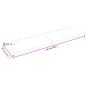 Preview: Wandregal Dunkelbraun 220x60x(2-4)cm Massivholz Eiche Behandelt