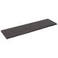 Preview: ARDEBO.de - Wandregal Dunkelbraun 220x60x(2-6)cm Massivholz Eiche Behandelt