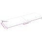 Preview: Wandregal Dunkelbraun 220x60x(2-6)cm Massivholz Eiche Behandelt