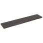 Preview: ARDEBO.de - Wandregal Dunkelbraun 200x40x(2-6)cm Massivholz Eiche Behandelt
