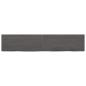 Preview: Wandregal Dunkelbraun 200x40x(2-6)cm Massivholz Eiche Behandelt