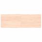 Preview: ARDEBO.de - Tischplatte 120x40x(2-4) cm Massivholz Unbehandelt Baumkante