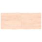 Preview: ARDEBO.de - Tischplatte 120x50x(2-4) cm Massivholz Unbehandelt Baumkante