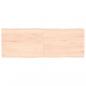 Preview: Tischplatte 140x50x(2-4) cm Massivholz Unbehandelt Baumkante
